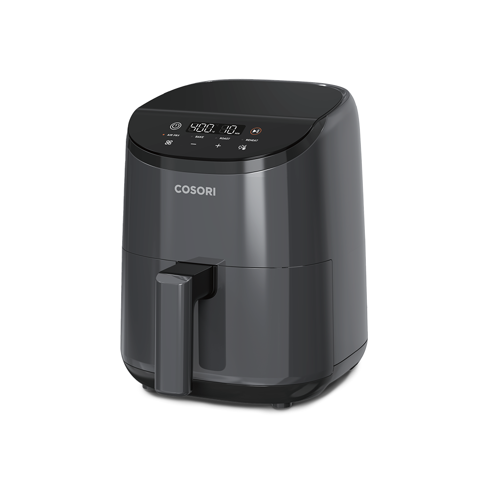 COSORI Lite 2.1-quart mini air fryer in gray for small kitchens