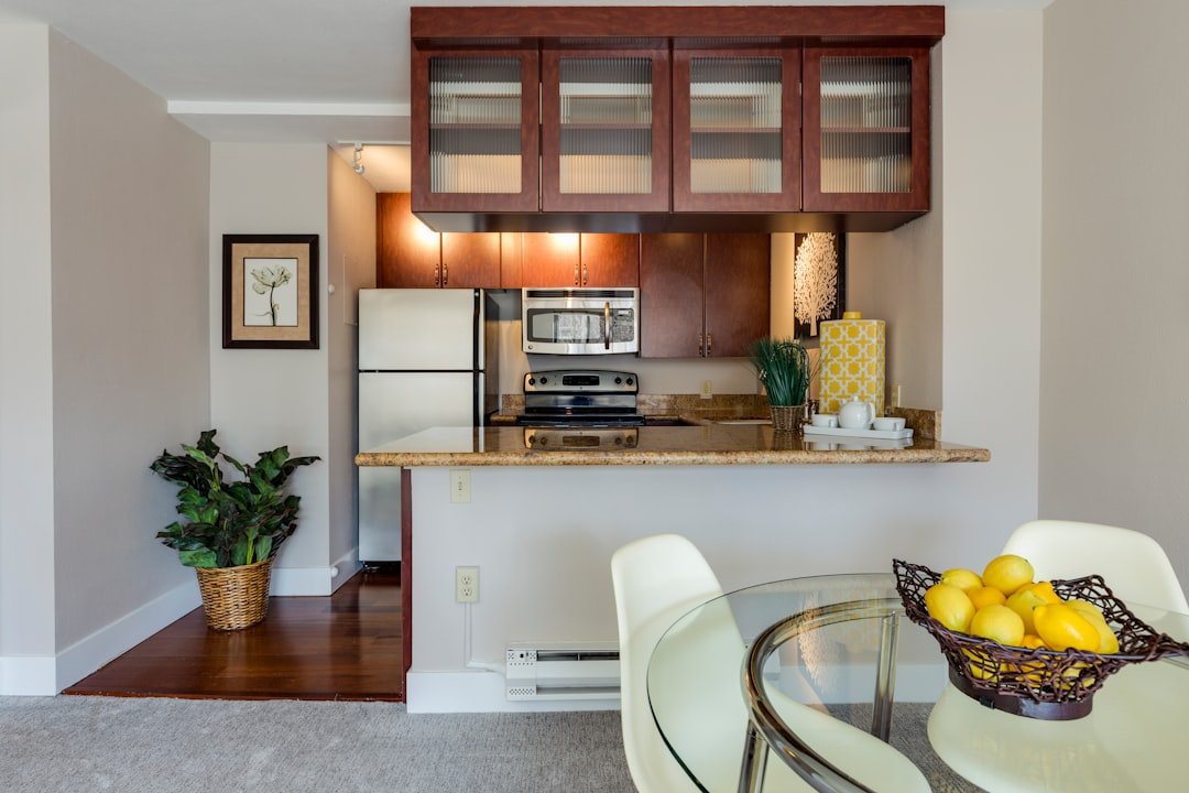 Small kitchen counter and sink area