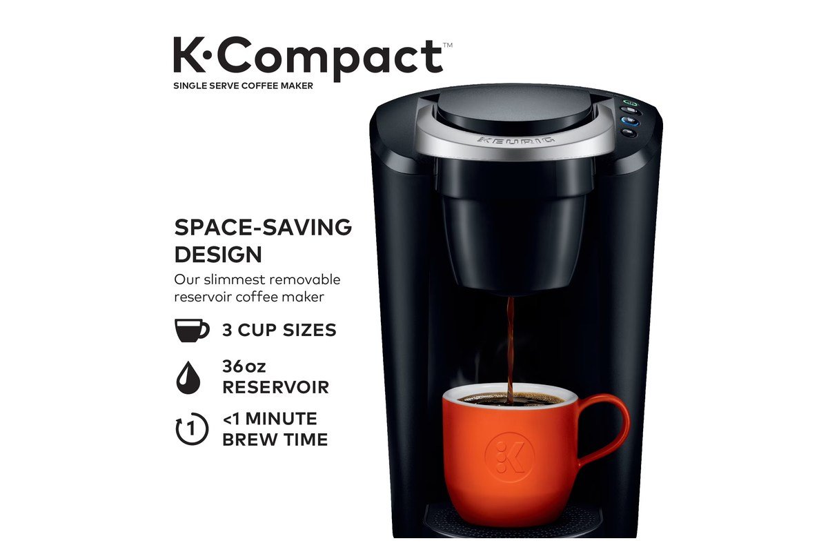 Keurig K-Compact black — real product photo